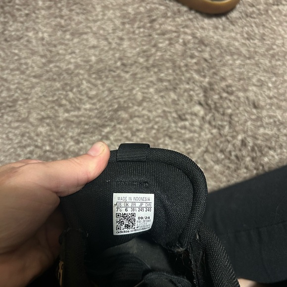 Adidas Black and Animal Print Sneakers - Picture 4 of 5